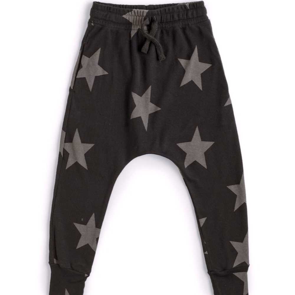 NWT NUNUNU BAGGY HAREM STAR PANTS 18-24 MOS UNISEX